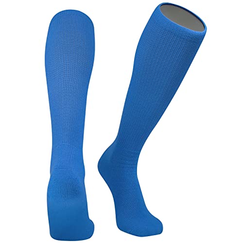 All Sport Knee High Long Baseball Football Tube Socks, Sky Blue (XS)