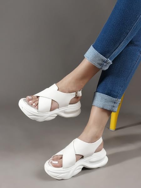 Image of SilverArrow womens Floriva Fashion Sandals|Sandals With Adjustable Buckle Closure|Casual Wear