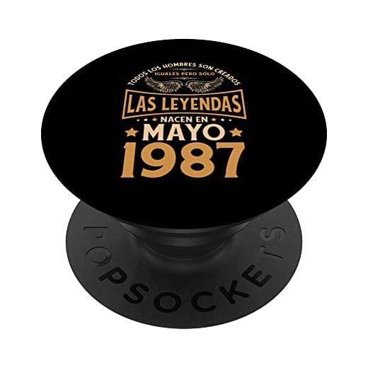 Cumpleaños Hombre Regalos Las Leyendas Mayo 1987 PopSockets PopGrip Intercambiable