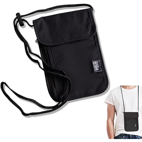 NAYAGOGO RFID Neck Wallet with Passport Holder Cover