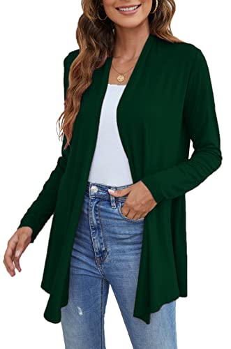 Image of Ladlop Women's Lightweight Open Front Cardigans Long Sleeve Casual Soft Drape Fall Cardigan