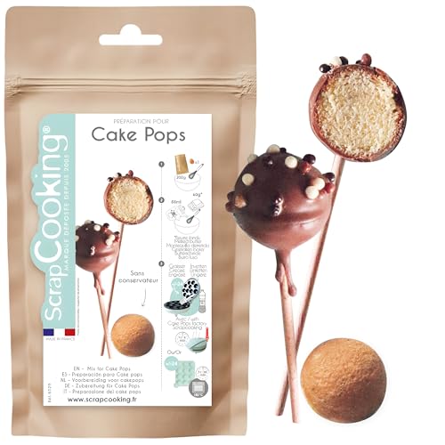 ScrapCooking - Préparation pour Cakepops 200 g - Mix Pâtisserie pour de Délicieux Cake Pops Maison - Cuisine Pâtisserie Goûter - Fabriqué en France - 8529