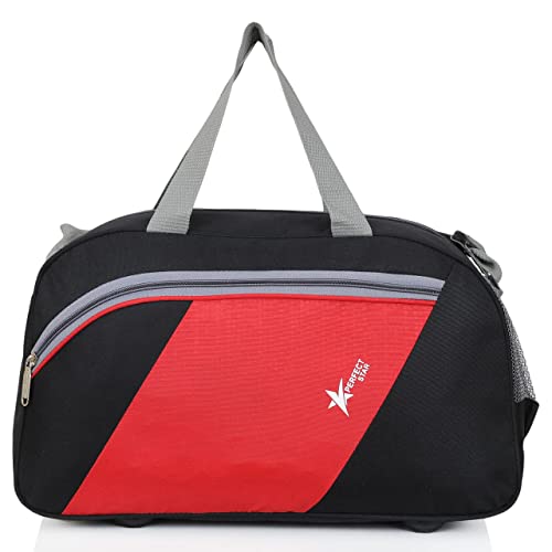 Image of PERFECT STAR 40L Duffle Bags for travellings | Carry Bag for Women Travel | Bag for travellin | Travel Bag for man | Luggage Bags for Women (Black RED)
