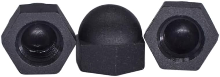 M4 M5 M6 M8 M10 M12 M14 M16 nylon PA66 hexagon cover nuts plastic decorative capt lock nut black color - (Size: M14 10pcs))