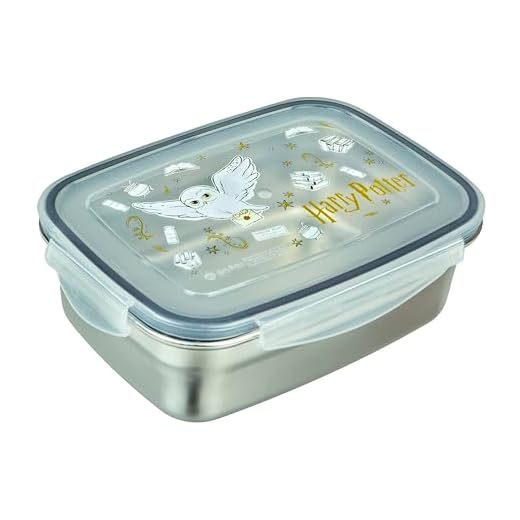 Undercover - Harry Potter lunch box with rubber seal - Stainless steel - Capacity of 550 ml - Lunch box for children - Lunch box for children