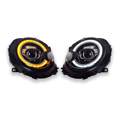 Phares de voiture pour BMW MINI Cooper R55 R56 2007-2013 avec feux de jour et clignotants