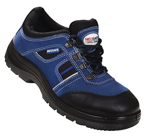 Image of NEOSAFE RUNX ISI Marked Sports Safety Shoes in sued Leather and Double Density Sole with Steel Toe, Lightweight