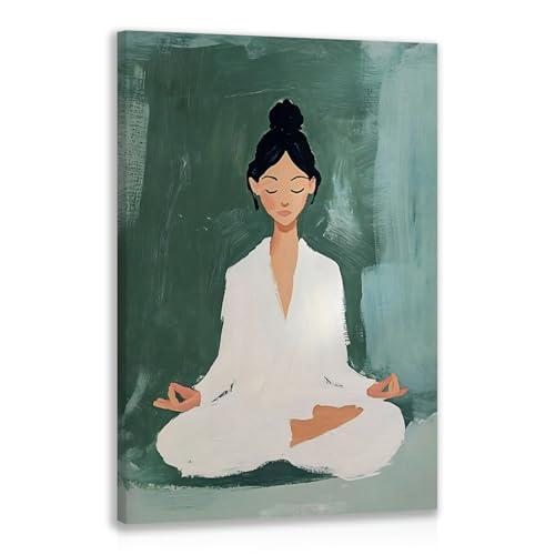 GELDSTEI Framed Zen Wall Art, Tranquil Meditation Wall Decor, Yoga