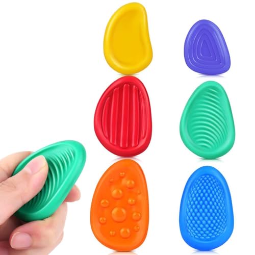 DWFEYOI 6 Pcs Fidget Toys Anti Stress Enfant, Objet Anti Stress Adulte Jouets à Presser Texturés,Destressant pour Enfants, Antistress Adultes, pour Adultes,...