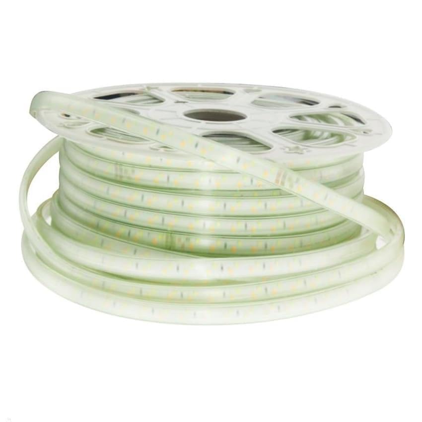 PRENDELUZ Taśma LED SMD 2835 220Vac 14,4 W/m, 50 metrów, kolor CCT - idealny do oświetlenia dekoracyjnego i nastrojowego w pomieszczeniach wewnętrznych.