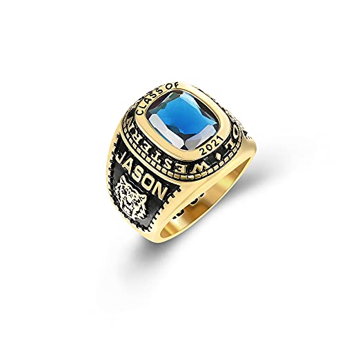Mementos USA Premium American Brand Class Ring for Men – Express 5 Day Option - Classic Collection – Genuine 925 Sterling Silver or 10KT Gold – Customized High School College University Class Ring – Graduation Gifts2