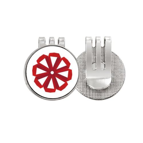 Marcador de pelotas de golf magnético Origa con diseño floral