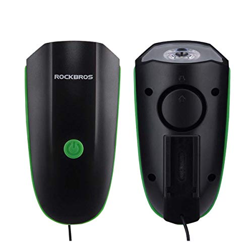 Farol Com Buzina Bike Bicicleta Usb Rockbros
