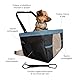Kurgo Rover Hunde-Autositz, Inklusive Autogurt, Einfache Montage, Für Hunde bis zu 9 kg empfohlen, Schwarz/Blau
