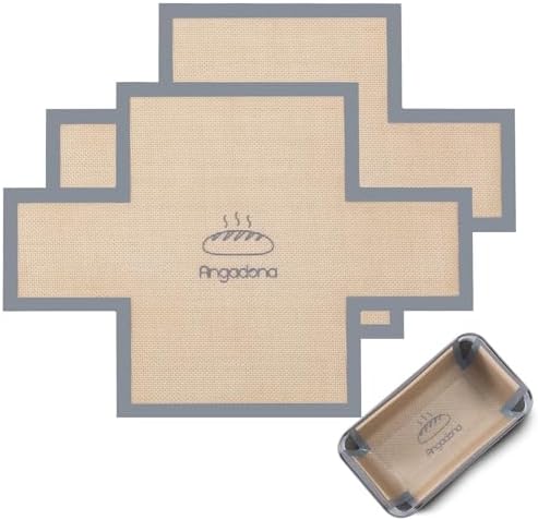 Silicone Bread Loaf Pan Liners, 2 pack Nonstick and Reusable Brea...