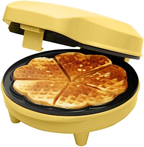 Bild 11 - Bestron Waffeleisen für klassische Herzwaffeln, Waffelmaker mit Antihaftbeschichtung für Waffeln in Herzform, Retro Design, inklusive Rezeptvorschläge, 700 Watt, Farbe: Rosa
