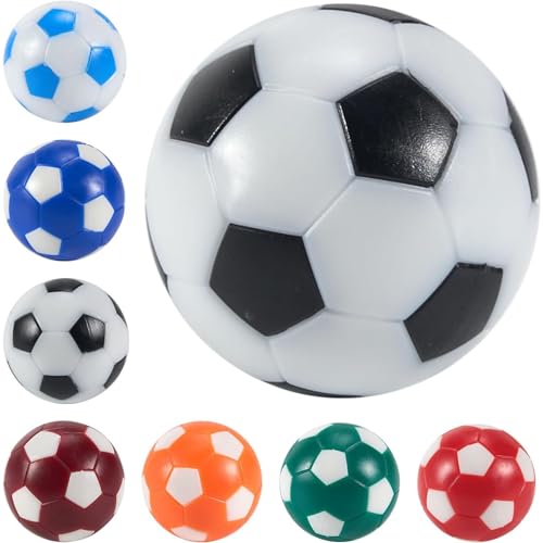 Juego de 8 Pelotas de futbolín – Pelotas de futbolín duraderas de 32 mm de Hips, no destiñen, aptas para futbolín, Mini futbolín y futbolín