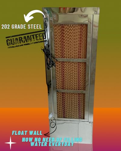 Image of PS Gold Steel Cooler With 67 Litre Water Tank | Steel Body with Mirror Polish, Automatic Water Filling System | Copper Motor 2 Years Warranty Air Cooler for Home and Office