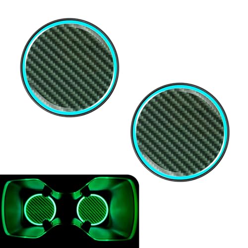 2 piezas portavasos de fibra de carbono para auto miniatura 1