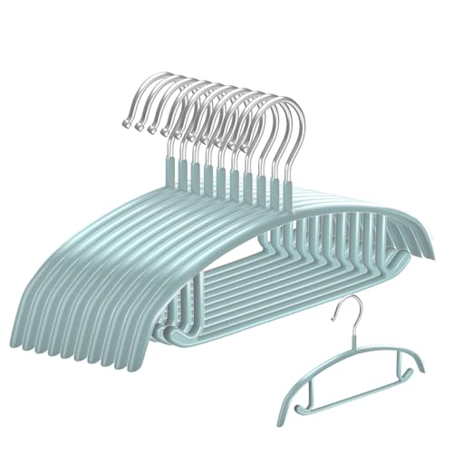 MIGABER ハンガー すべらない ハンガー かたくずれ防止 洗濯物干し ハンガー ハンガー 洗濯 ハンガー 収納 跡がつかないハンガー ハンガー おしゃれ 滑らない 滑り落ちない はんがー スーツ ハンガー パンツハンガー 型崩れ防止 衣類 ズボン 乾