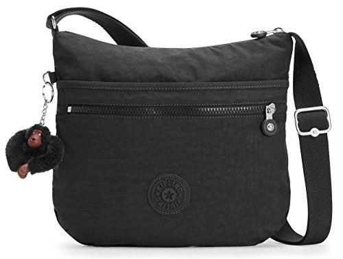 Kipling ARTO, Bolso Bandolera Para Mujer, Negro (True Black), 29X26X4 Cm