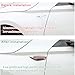 DXNQ 2 PCS Car Hood Vent Trim, Waterproof Stylish Vehicle Air Flow Fender Side Vent Decor Sticker, Durable ABS Chrome Car Air Flow Intake Hole Stickers, Red