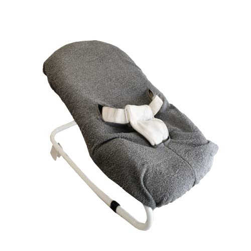 Looping Housse de Transat Bébé Universelle | Tissu Eponge Lavable en Machine, Fabriqué en France | Gris