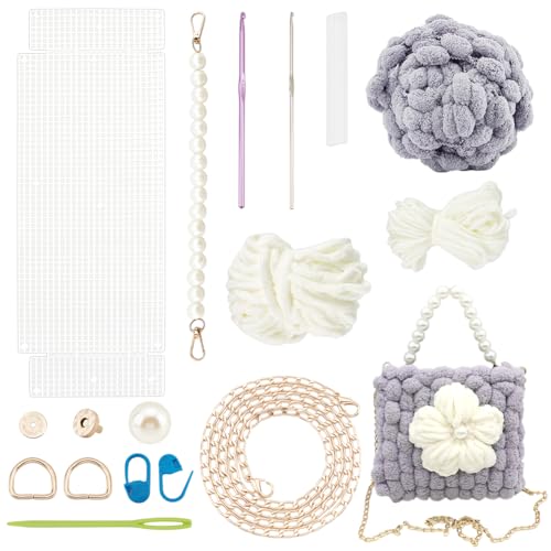 WADORN DIY Crochet Handbag Making Kit