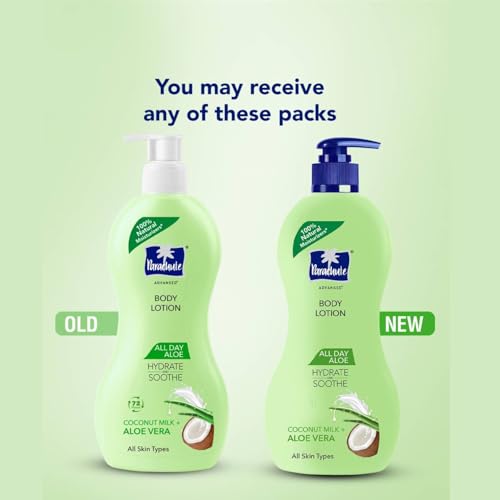 Parachute Advansed All Day Aloe Lotion, 100% Natural Moisturisers, 400ml - Image 3
