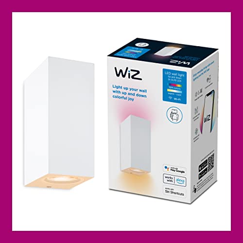Foco de pared bidireccional inteligente Wi-Fi con luz blanca y de colores de 5W