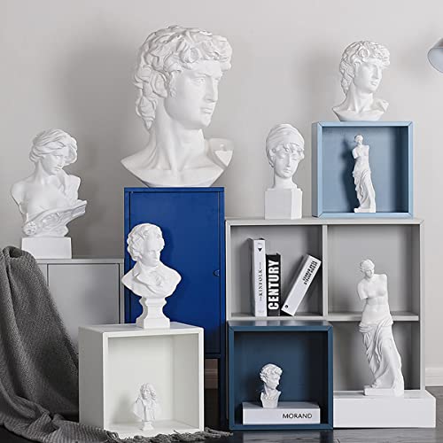 PIGPIGFLY Beethoven Büste Statue,Klassische Musik Komponist,Deko Wohnzimmer,Home Store Dekoration, Modern Abstract Kunst Skulpturen Deko, Bürodekorationen,Polyresin, Geschenk