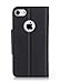 ProCase iPhone SE 2022/2020 iPhone 8/7 Wallet Case for Women, Stylish Folio Flip Card Case Stand Cover with Hand Strap Kickstand and Card Holder for iPhone SE 3/2 iPhone 8/7 -Black