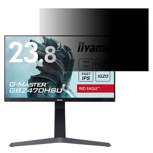 iiyama G-MASTER GB2470HSU 23.8�C���` �Ή� �`�����h�~�t�B���^�[ �v���C�o�V�[�t�B���^�[ �u���[���C�g�J�b�g ���˖h�~ PC �p�\�R�� ���j�^�[ �̂������h�~ ��ʕی�t�B���� �ی�V�[�g ���E�ȒP ���ʎg�p