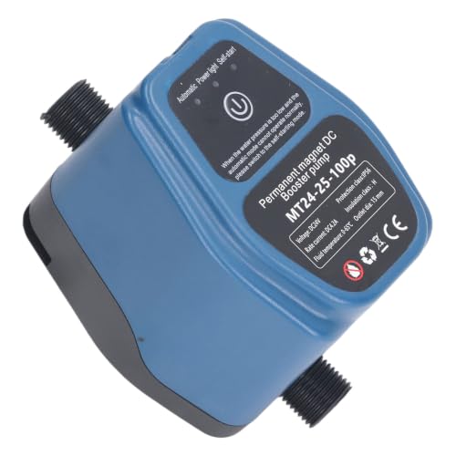 Pompa Booster Pressione Acqua, 100W 24V 25L IP56 Pompa Booster Doccia Automatica con Rilevamento Intelligente 100V 240V per Uso Domestico con Funzionamento Silenzioso (Spina