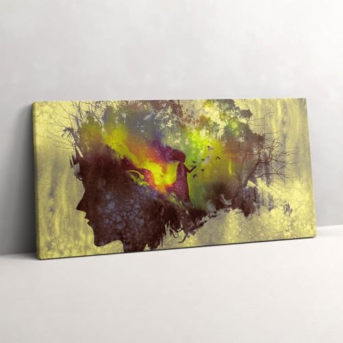 Tableau sur toile 100x50cm pour habiller un grand mur vide facilement
