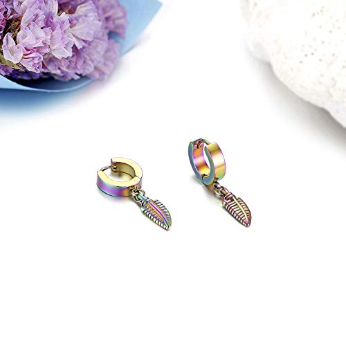 JewelryWe Orecchini da Uomo Donna con Ciondolo di