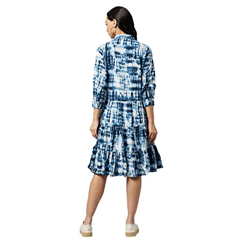 Image of Rare Women's Polyester Fit and Flare Knee-Length Casual Dress