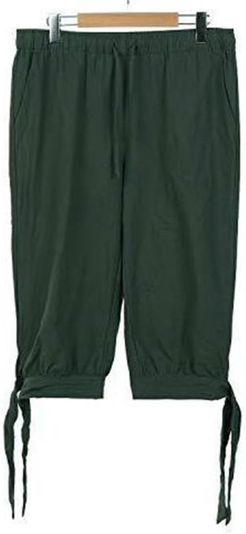 Men Pirate Pants 3/4 Medieval Cosplay Costume Trousers