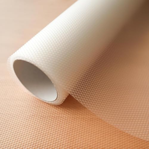 Tusmad A Waterproof Anti-Slip Shelf Liner Roll – Washable Fridge Mat for Kitchen Cabinets, Drawers, Table, Wardrobe – Durable, Non-Slip & Moisture-Proof EVA Mat (Diamond mat, 45 CM X 1.5 M Roll)