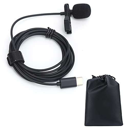 Lavalier Microphone,Clip On Lapel Lav Mic,Mini Portable Microphone