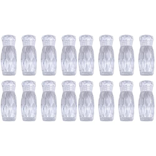 FOMIYES 16 Stück Leere Kosmetikperlen Make-Up-Dekorationen Behälter Schmuck Zubehör Creme Puder Pixie-Perlen Deckel Lieferungen Kristalle Bohrer Flasche Klar Reisebehälter Gesichtsgläser Cover