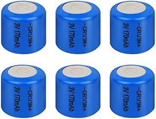 Lithium Batteries,CR1/3N CR11108 Cell, 3V 170mAh Battery, for Alarm Key Fobs, Camera, 6 Packs, PKCELL