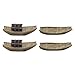 BESPORTBLE 4Pcs Miniature Boat Figure Plastic Fishing Boat Figurine Chinese Style Boat Model Statue for DIY Fairy Garden Bonsai Dollhouse Ocean Beach Decoration Mixed Color
