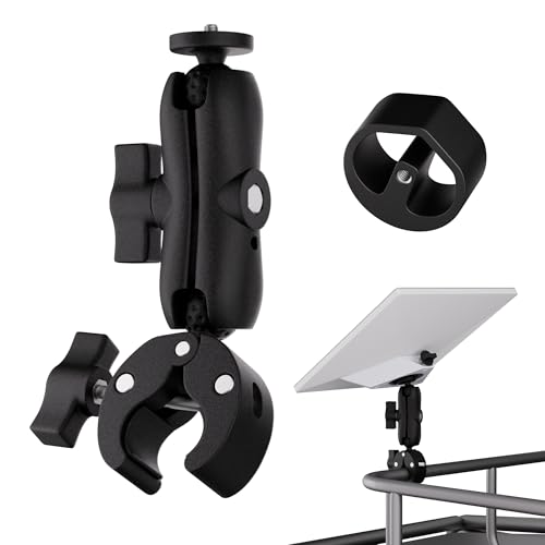 EAZUSE Starlink Mini Mount 2025 New Upgraded, Starlink Mini Clamp Mount for Car RV Rack Compatible with 2025 New Version Pipe Adapter and 2024 Pipe Adapter