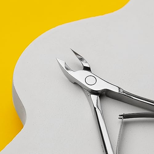STALEKS PRO by Natury Nails Professional Cuticle Pliers 5 mm Stainless Steel Expert 90-5, Metallic Silver, NE-90-5 - Image 2