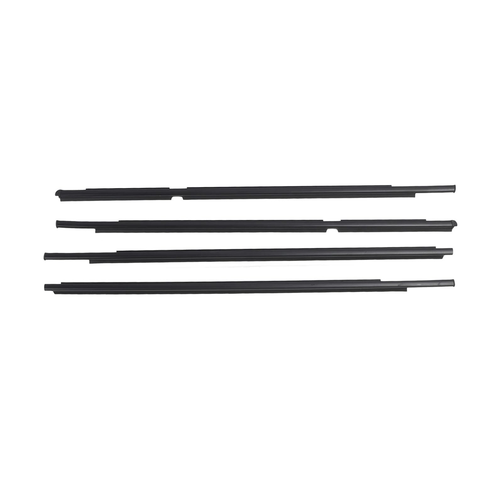 Uussup One Color Rubber Seal Weather Stripping 4Pcs For Yaris 2005‑2006 2007 2008 2009 2010 2011 Car Door Window Weatherstrip 68160‑52110 Sealing Strip Moulding Trim