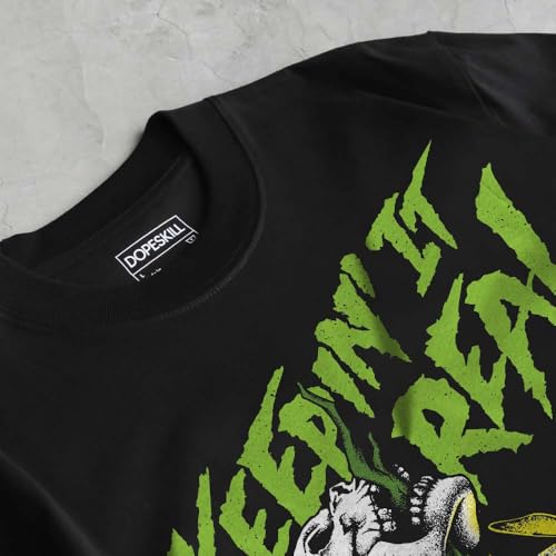 Image of DopeSkill Graphic Tee Streetwear Hip Hop Hypebeast Street Style Unisex T-Shirt Sneaker Colour Matching Shirts Horror Skeleton