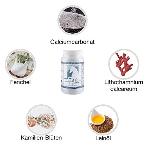 EquiMove Gastro (1,5 kg) | Magenschutz für Pferde | Unterstützung von Magen und pH-Wert | mit Mineral-Algen (Lithothamnium) und Kamillenblüten-Extrakt