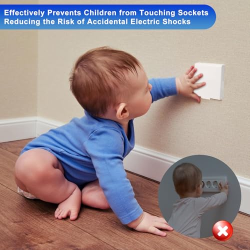 LPZMPZ 4 Stück Steckdosen Lichtschalter Typ 86 Flip Steckdose Abdeckung Wasserdichte Regenschutz Steckdosenabdeckung Weiß Außen Schutzdach Steckdosenschutz Schalter Abdeckungen für Bad Garten Küche