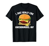 Cool Cheeseburger For Men Women Kids Cheese Burger Lovers T-Shirt